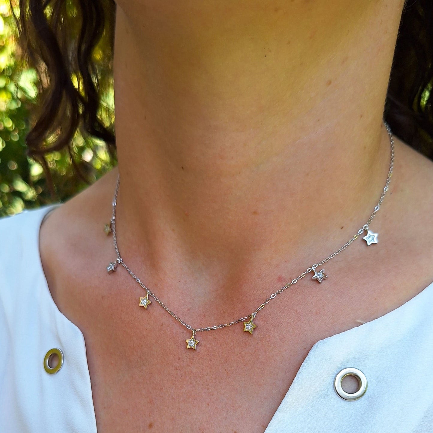 Collar Cielo Estrellado, plata 925
