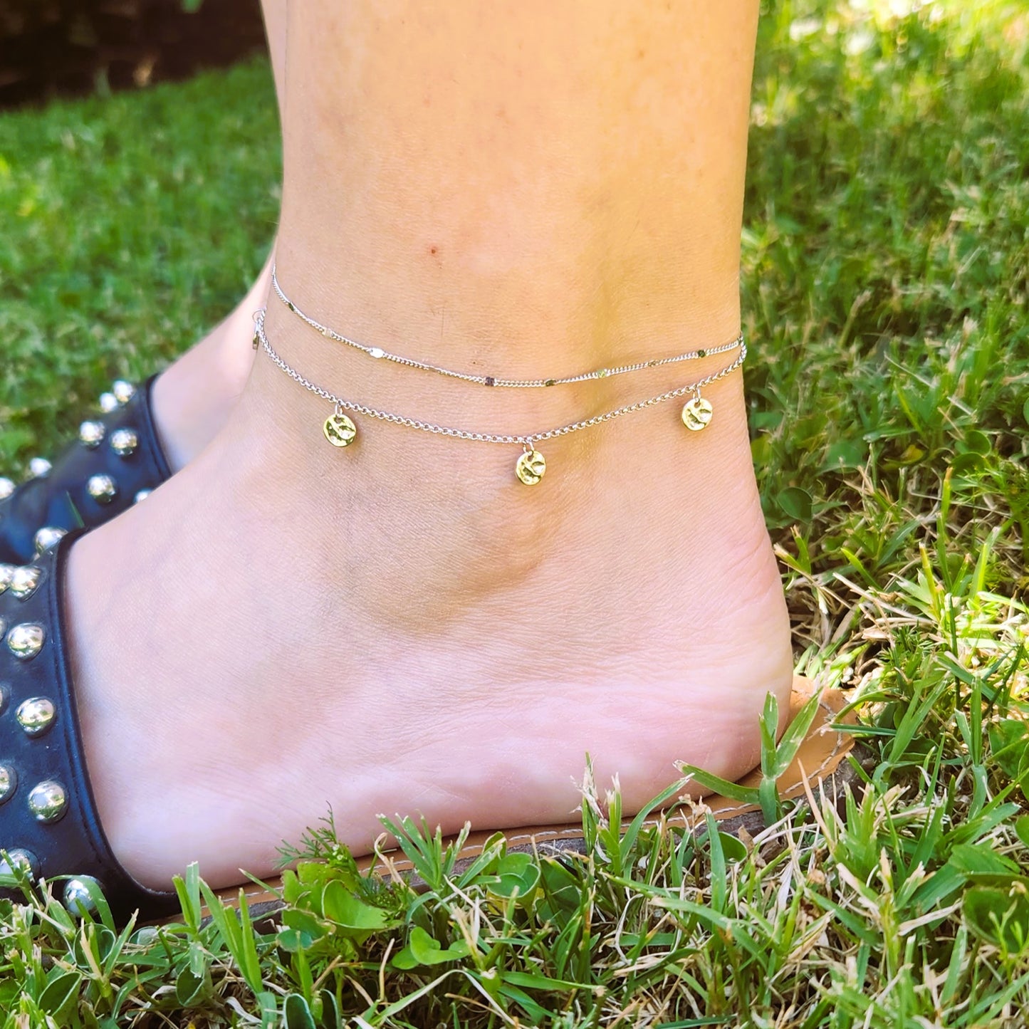 Tobillera Danza de Esfera, Plata 925