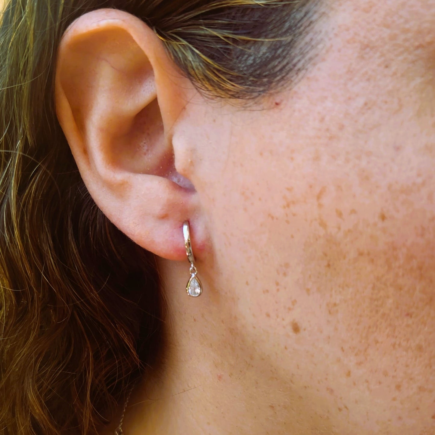 Argolla Destello de Gota, plata 925