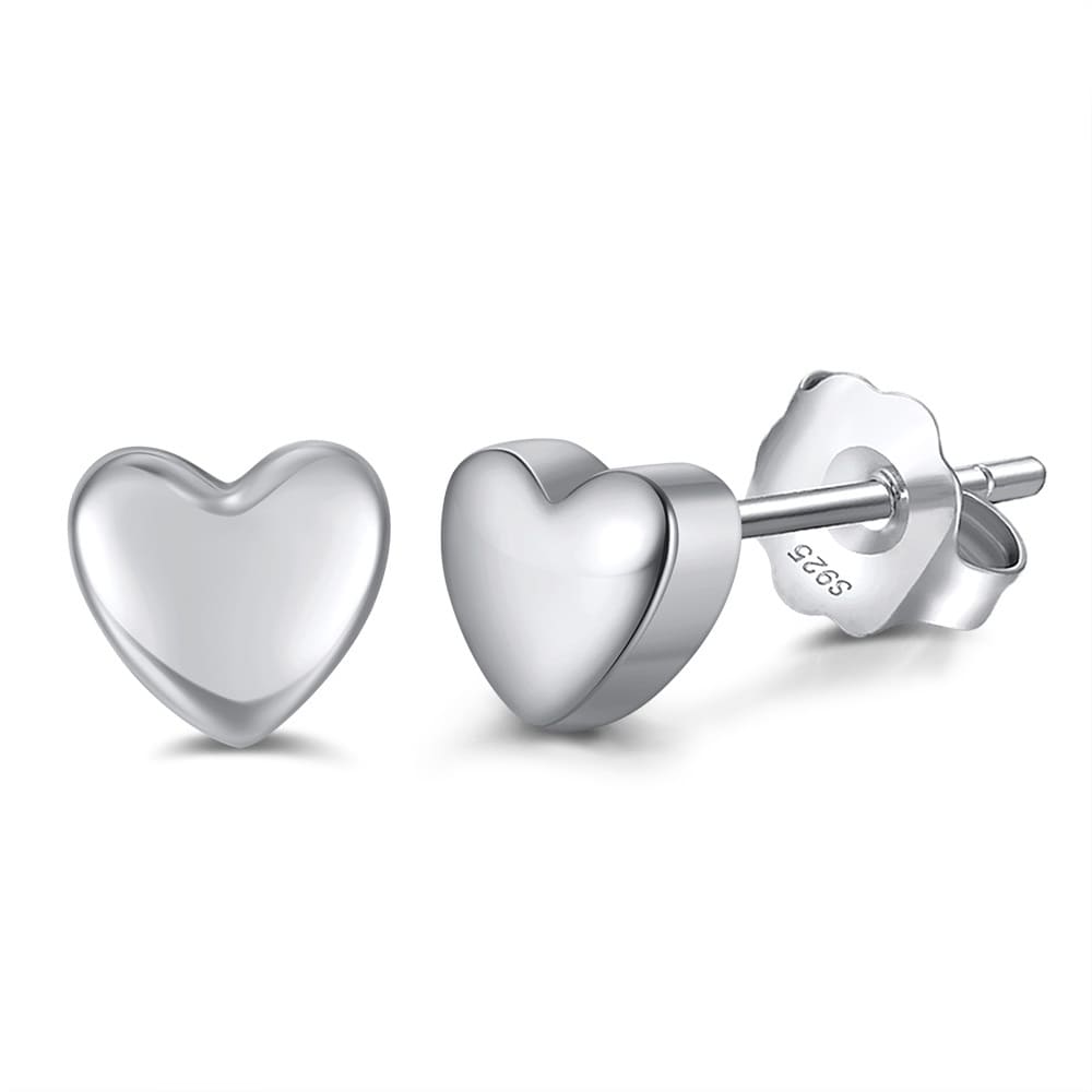Aro de Corazón Minimalista, plata 925