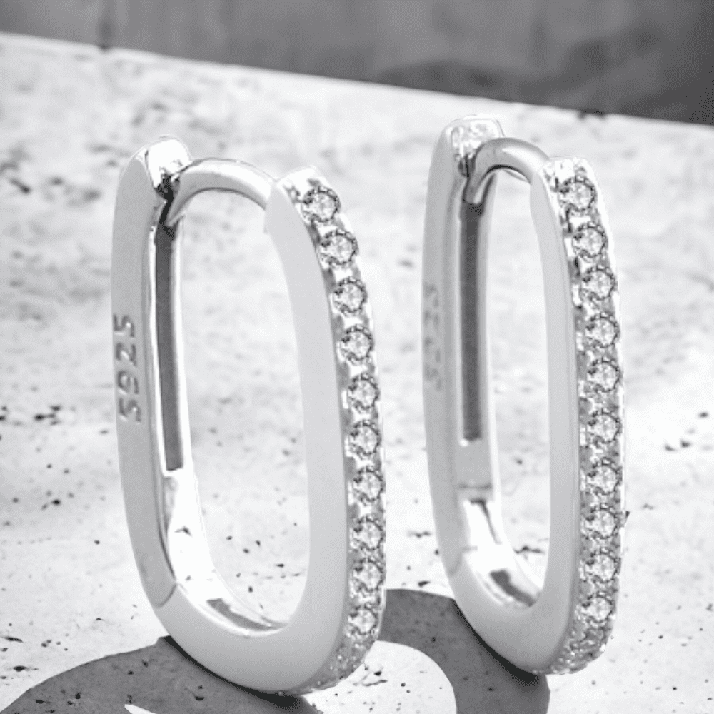 Argolla Elegancia cuadrada 14mm, plata 925