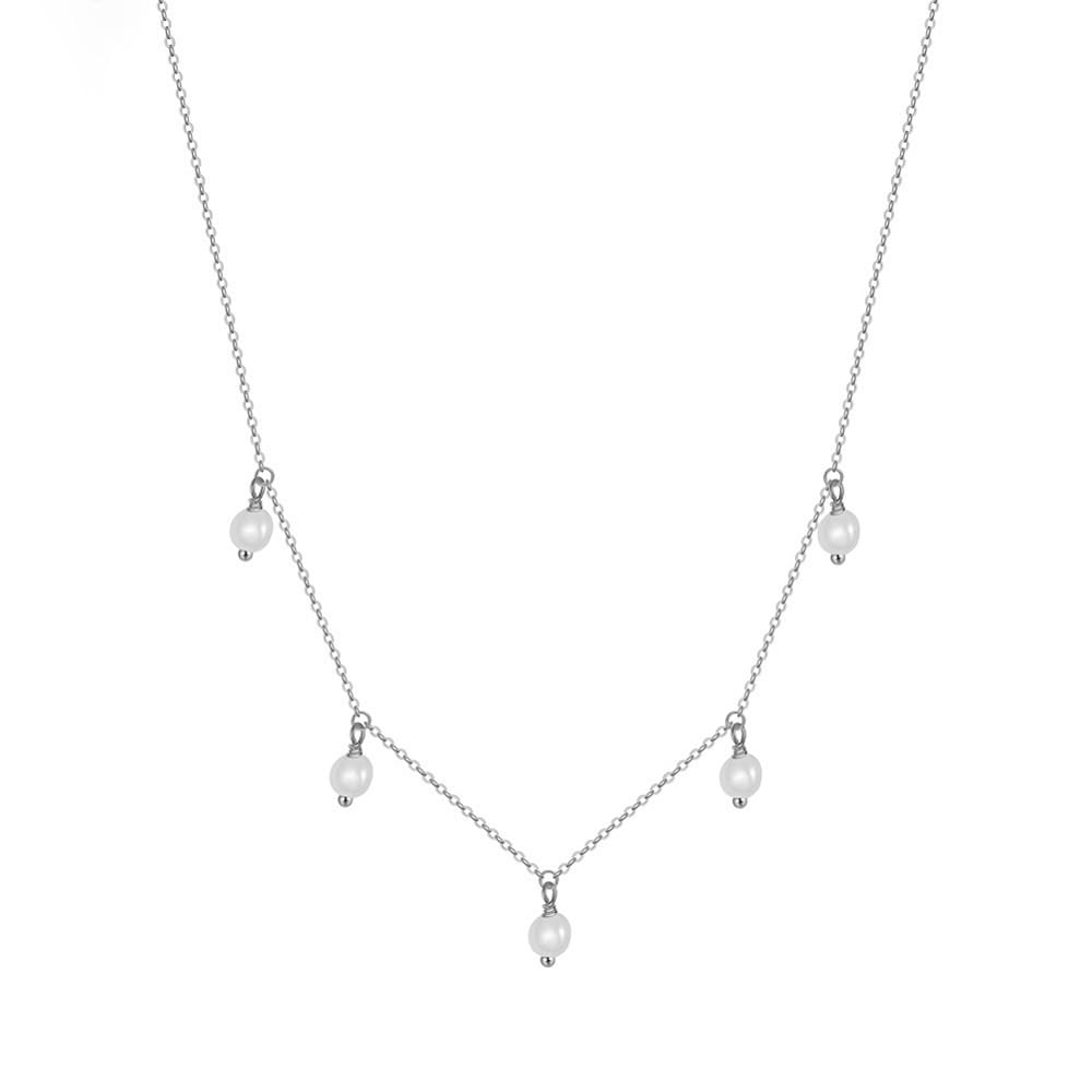 Collar Perlas de Luna, plata 925