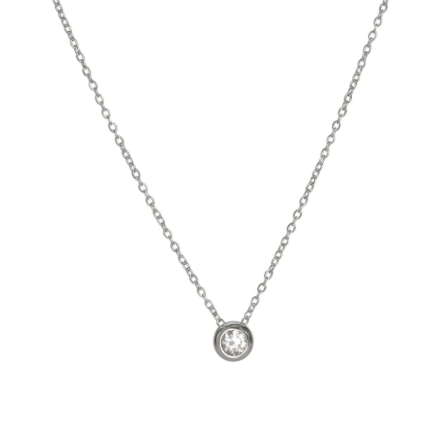 Collar Brillo Radiante, Plata 925