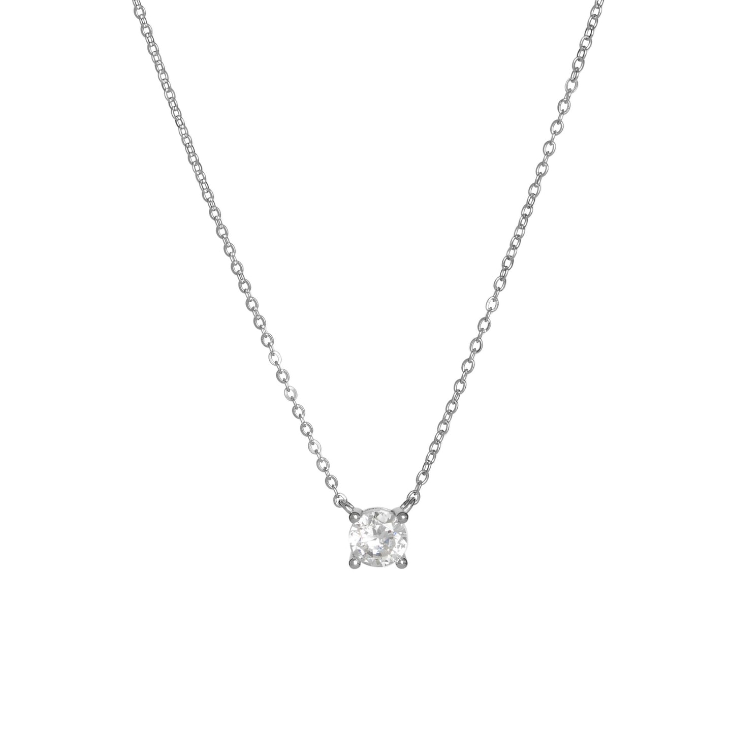 Collar Punto de Luz 5mm, Plata 925