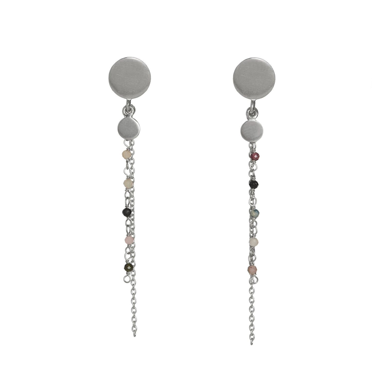 Aro largo Arcoíris Sereno, Plata 925