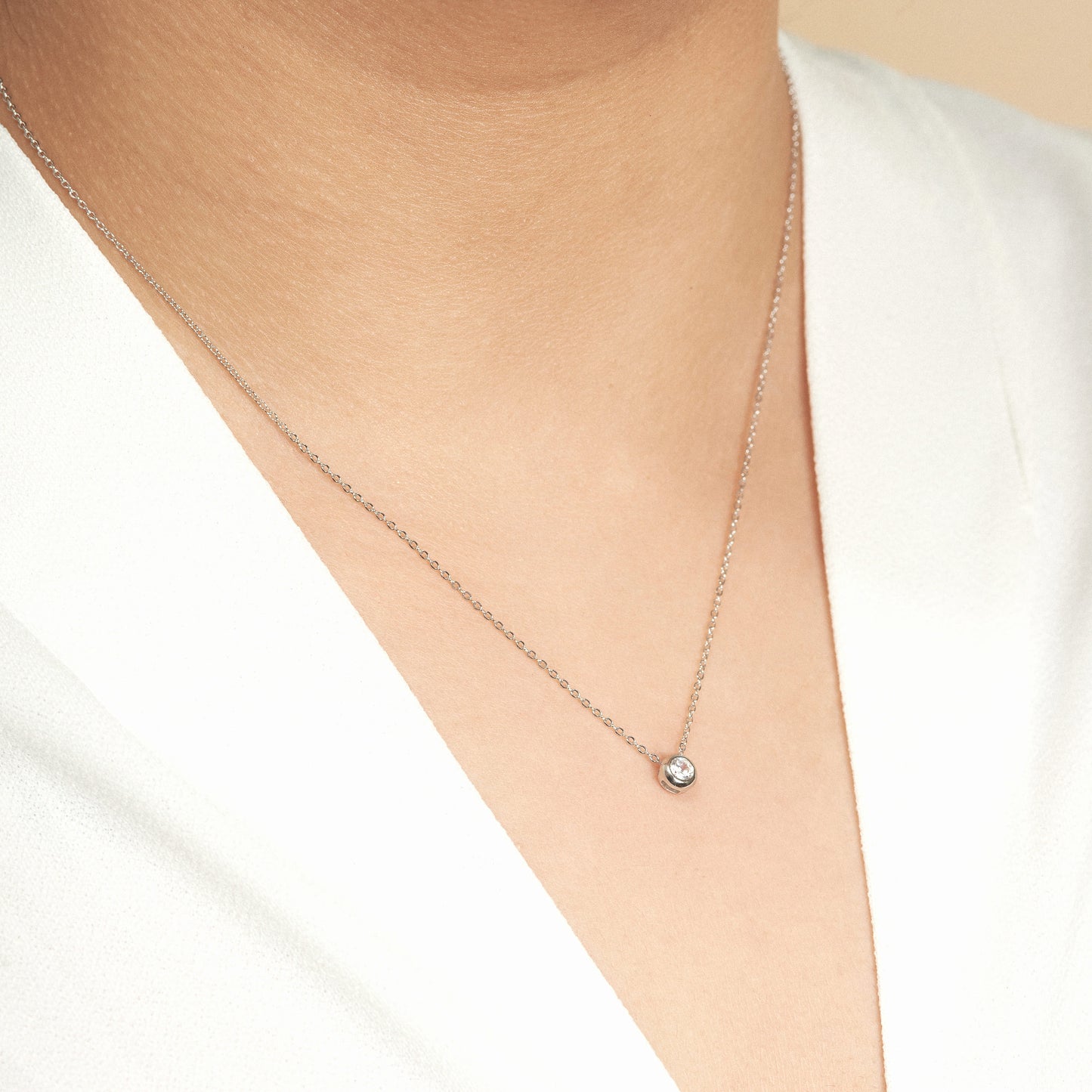 Collar Brillo Radiante, Plata 925