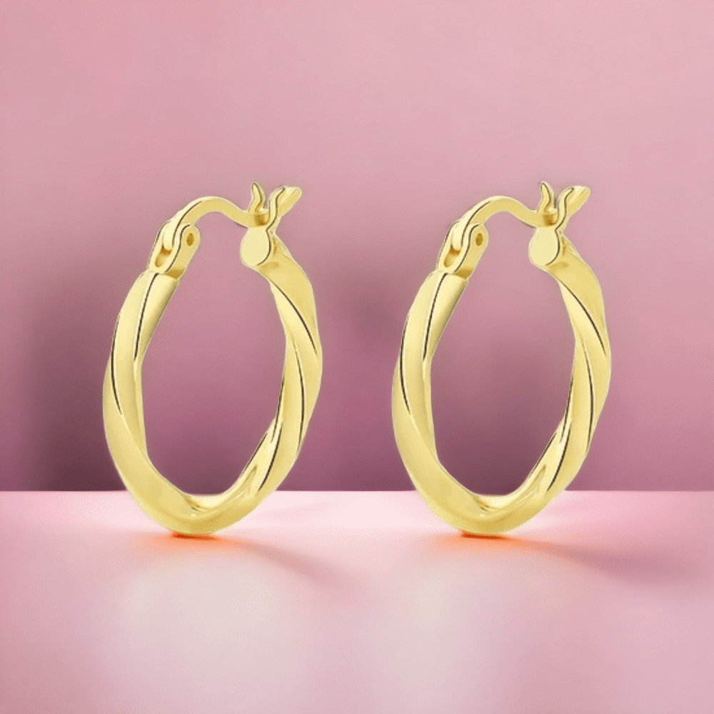 Argolla Giro Dorado, bañada en oro 18K