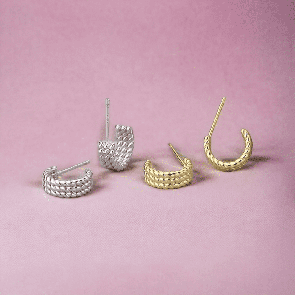 Argolla Trenza de Luna, plata 925