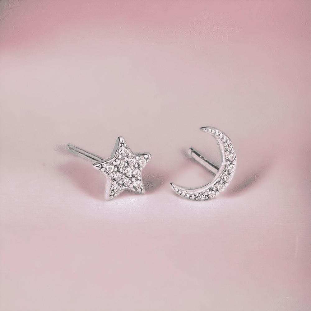 Aro Estrella & Luna, plata 925