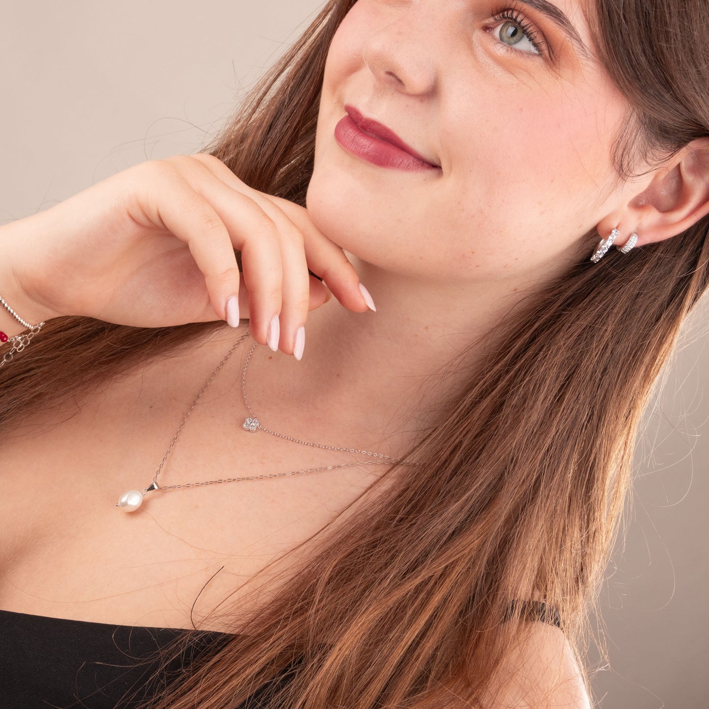 Collar Flor de Luz, Plata 925