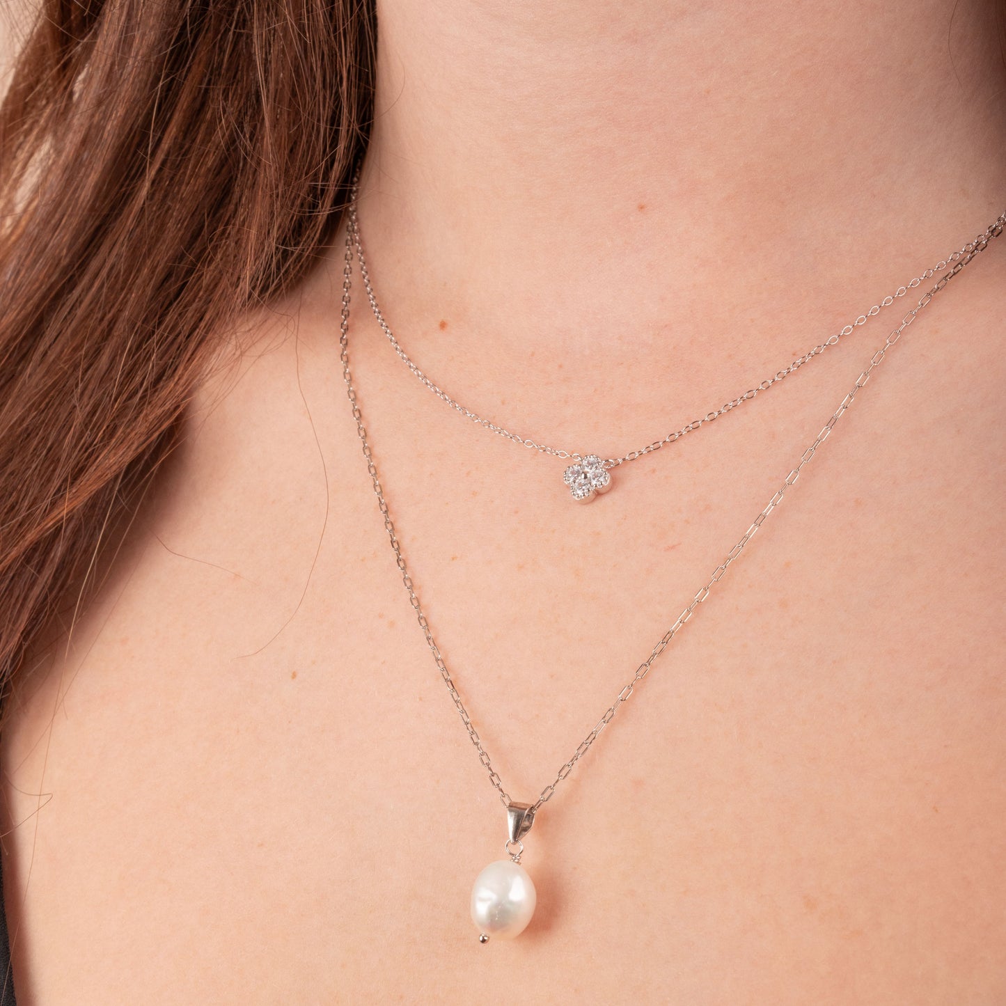 Collar Flor de Luz, Plata 925