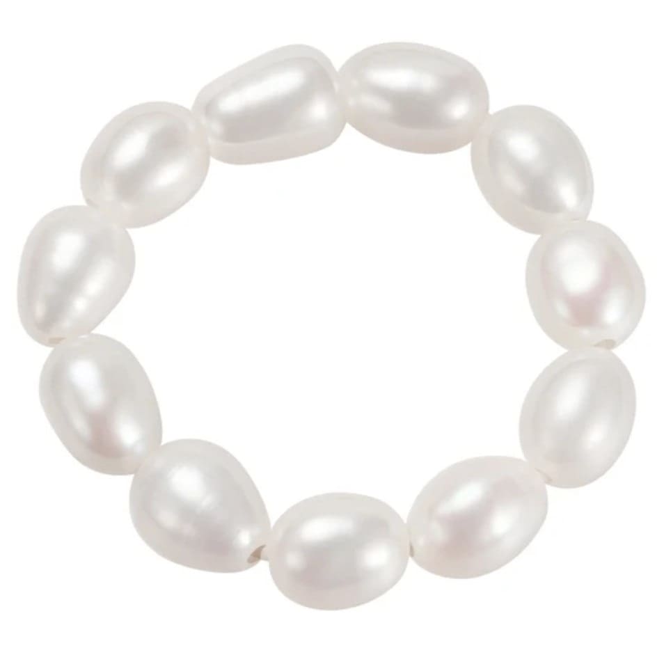 Anillos ajustable perlas, plata 925