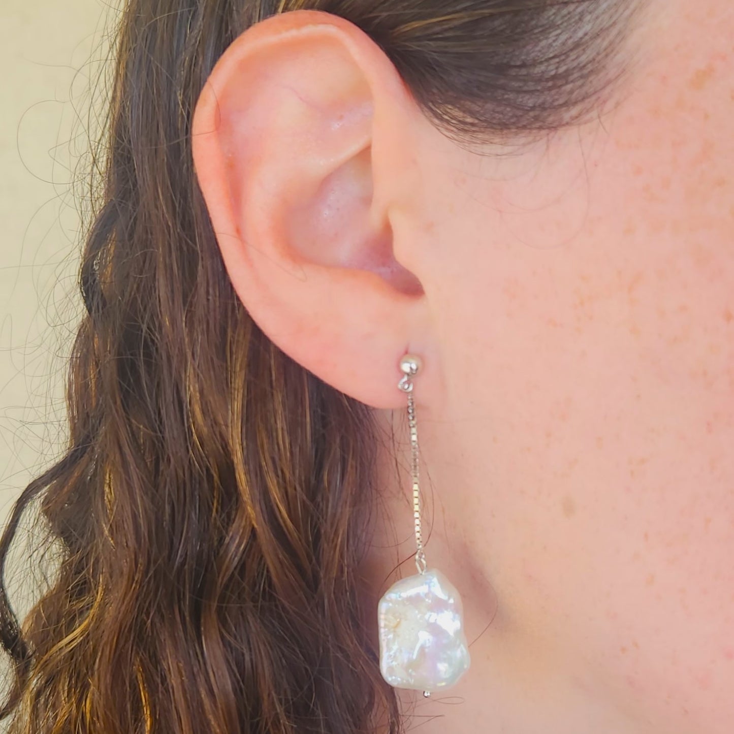 Aro largo Susurro de Río, plata 925