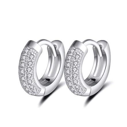 Argolla Brillantes Eternos 10mm, plata 925