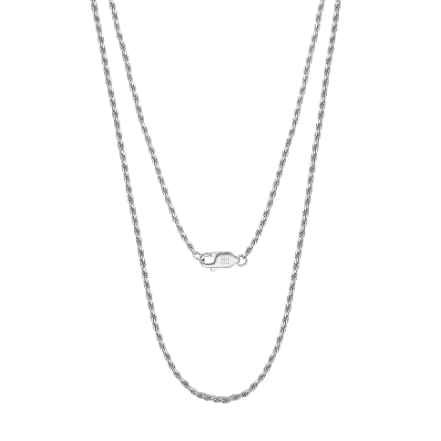 Collar Trenza de Luz, Plata 925