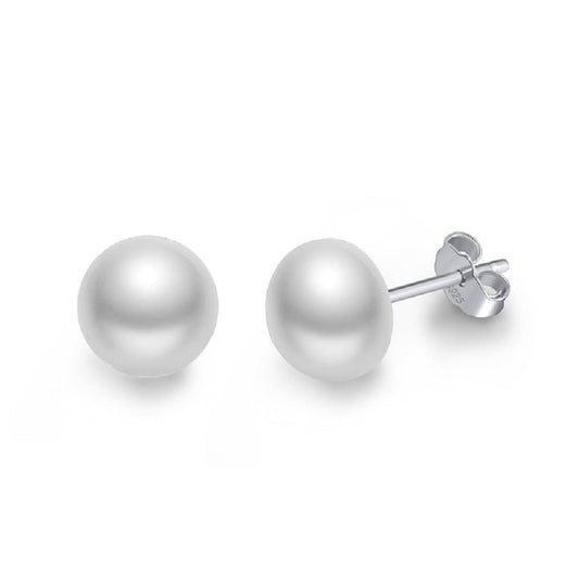 Aro Clásico de Perla 8mm, plata 925