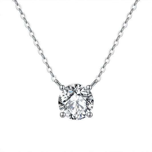 Collar punto de luz, plata 925