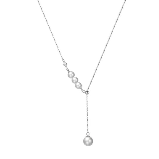 Collar con Colgante de Perla, plata 925