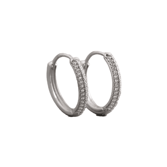 Argolla con circones, plata 925