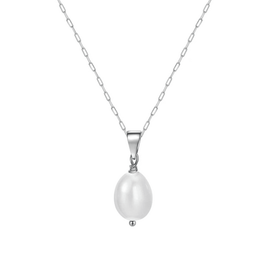 Collar Perla de Río, plata 925