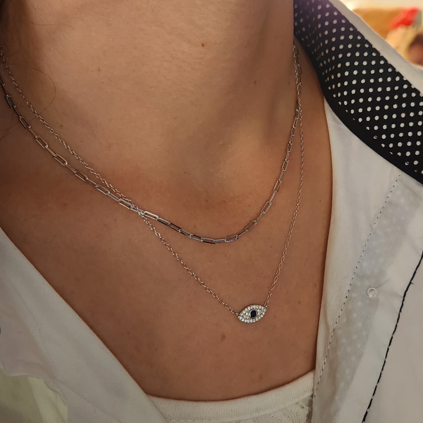 Collar Clip de Luz, Plata 925